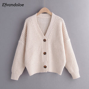 Efvandoloe Autumn Cardigan Sweater Women Winter Clothes Kardigan knitted fall 2019 Sweaters