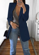 Load image into Gallery viewer, European and American women&#39;s spring and autumn explosions fashion lapel Slim cardigan temperament large size Blazers (S--5XL)