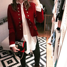 Load image into Gallery viewer, Fashion Women Blazers Short Coat 2019 Long Sleeve Jackets Solid Suits Button Coat Slim Office Lady Jacket Tops Blazer Feminino