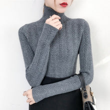 Load image into Gallery viewer, Underwear Woman Autumn and Winter 2020 New sweater Slim Bottom Shirt Long Sleeve Tight Knitted Shirt Thickening