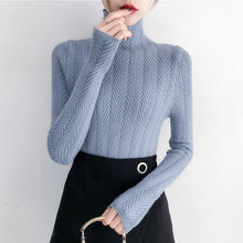 Load image into Gallery viewer, Underwear Woman Autumn and Winter 2020 New sweater Slim Bottom Shirt Long Sleeve Tight Knitted Shirt Thickening