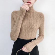 Load image into Gallery viewer, Underwear Woman Autumn and Winter 2020 New sweater Slim Bottom Shirt Long Sleeve Tight Knitted Shirt Thickening