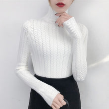 Load image into Gallery viewer, Underwear Woman Autumn and Winter 2020 New sweater Slim Bottom Shirt Long Sleeve Tight Knitted Shirt Thickening