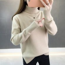 Load image into Gallery viewer, and winter 2020 new Korean version loose Pullover over over-heated thick solid color long sleeve knitted bottom sweater