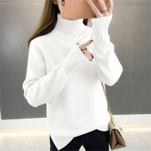 Load image into Gallery viewer, and winter 2020 new Korean version loose Pullover over over-heated thick solid color long sleeve knitted bottom sweater