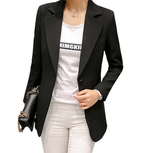 Autumn Wine Red Black Women Blazers And Jackets   Single Button Blazer Femenino Ladies Blazer Female